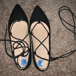 Chinese laundry lace up flats